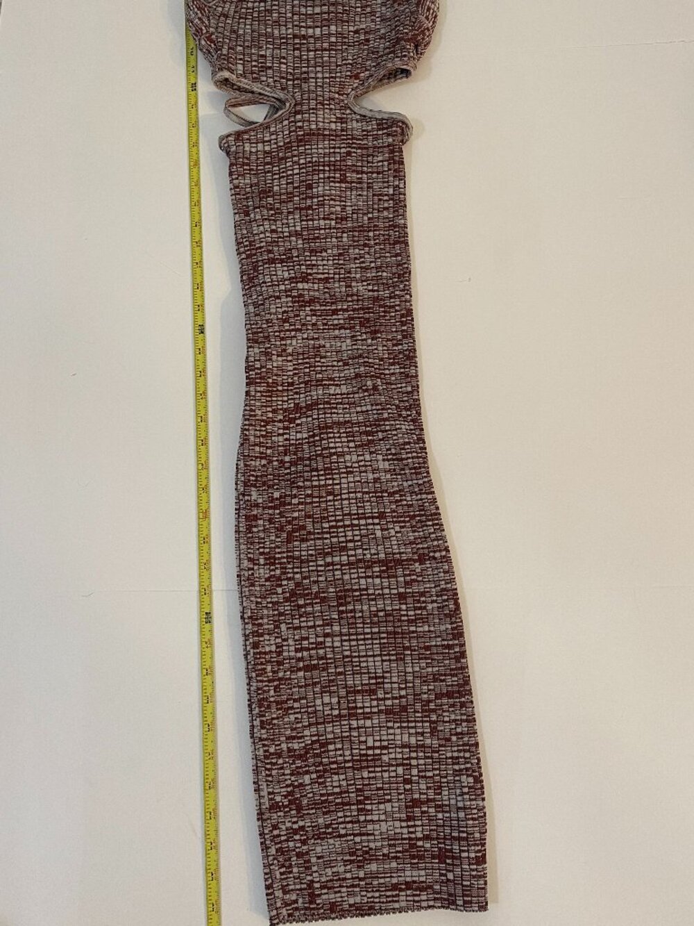 Self-Portrait NWT Space Dyed Knit Cutout Midi Dress Size M - Picture 7 of 9